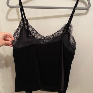 Black Forever 21 Velvety Tank Top